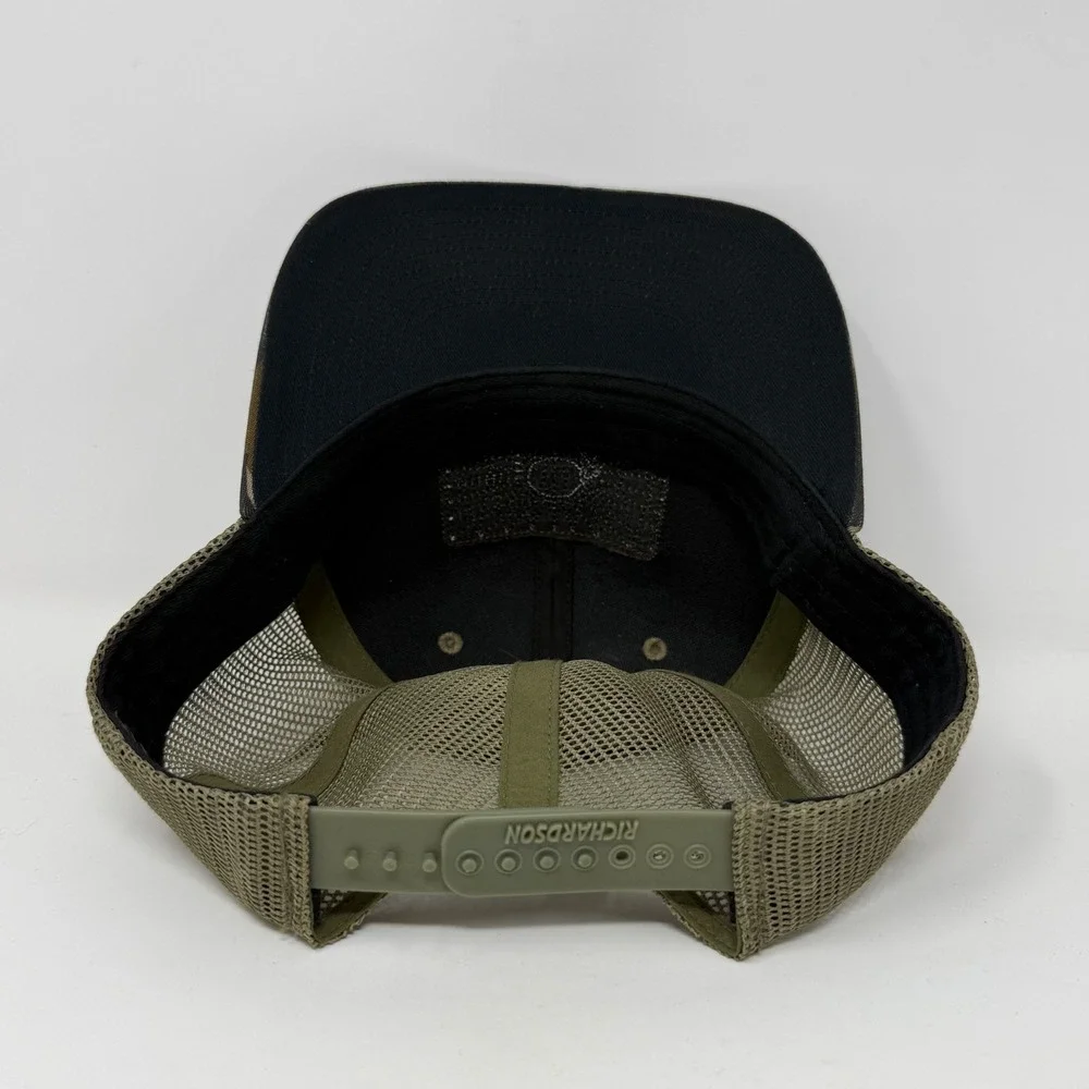 Richardson 112P Leupold Tiger Stripe‎ Camo American Flag Trucker Hat Snapback